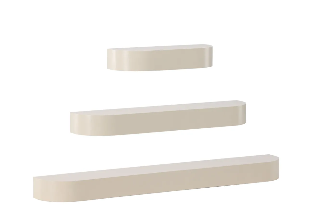 Fjôrd Wandplanken Glow Set van 3 Beige