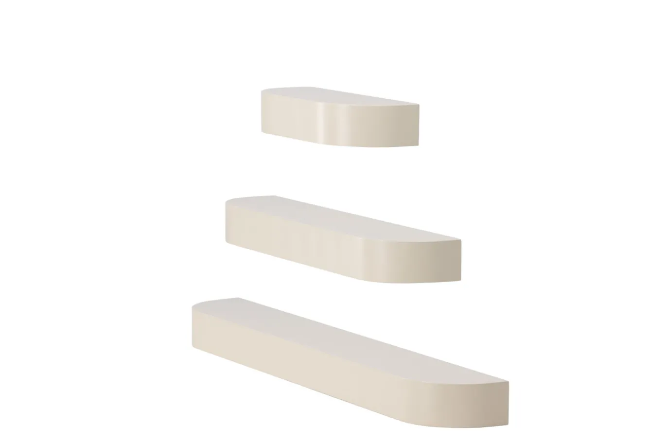 Fjôrd Wandplanken Glow Set van 3 Beige