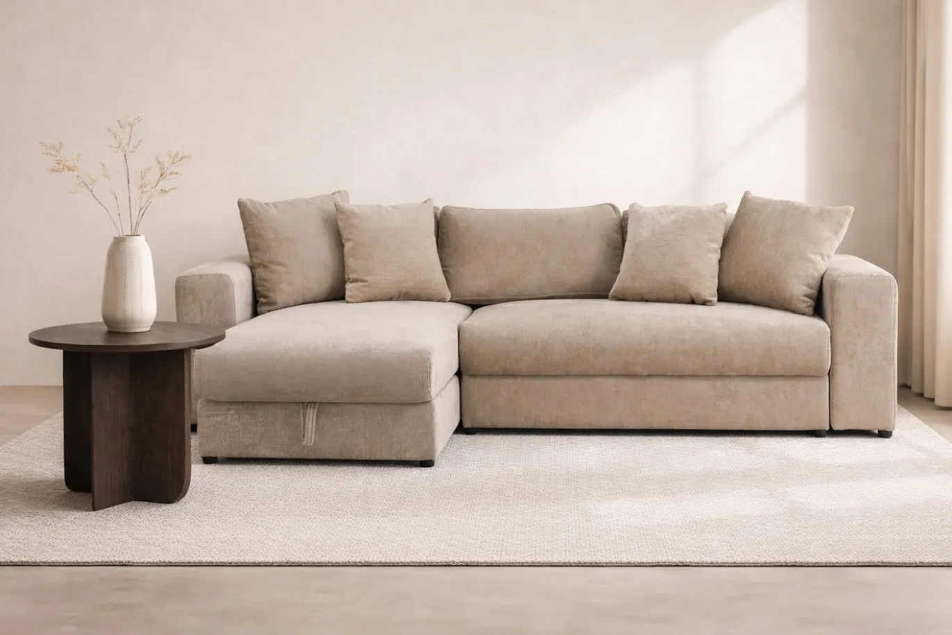 Fjôrd 3-zitsbank Bellman Beige