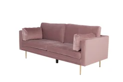 Fjôrd 3-Zits Bank Boom Velvet Dusty Roze
