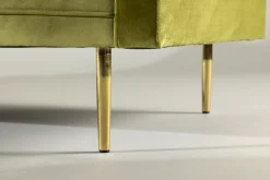 Fjôrd 3-zitsbank Boom Velvet Groen met Gouden Onderstel
