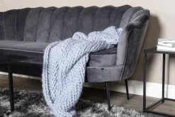 Fjôrd 3-zitsbank Calais Donkergrijs Velvet