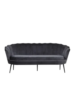 Fjôrd 3-zitsbank Calais Donkergrijs Velvet