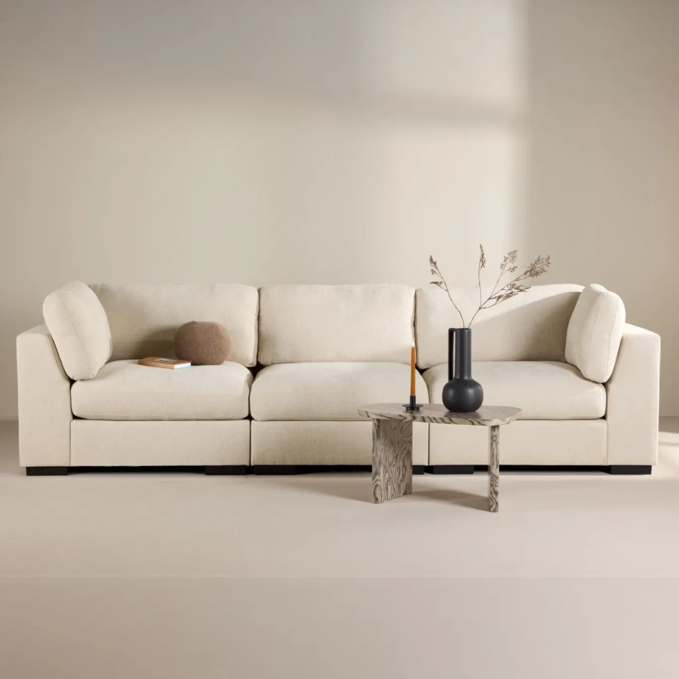 Fjôrd 3-Zitsbank Salerno Beige