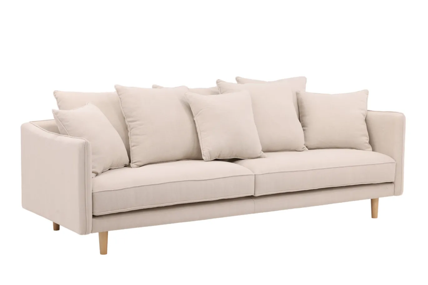 Fjôrd 3-Zitsbank Segelskären Whitewash/Beige Linnen