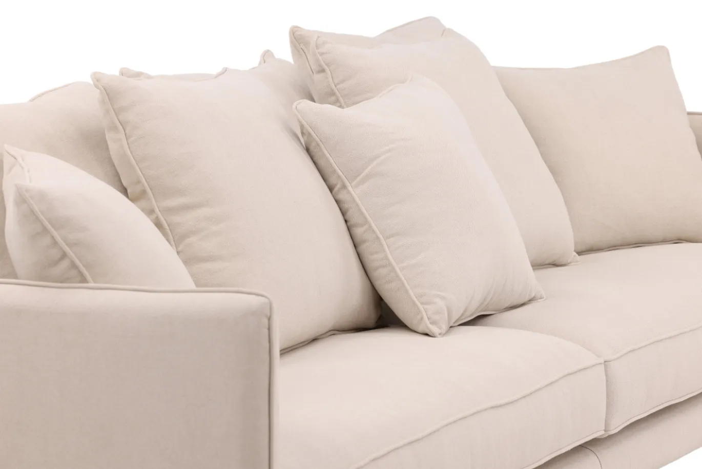 Fjôrd 3-Zitsbank Segelskären Whitewash/Beige Linnen