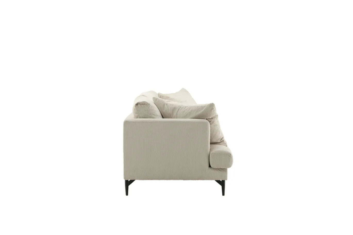 Fjôrd 3-zits Bank Sofia Zwart/Beige Corduroy