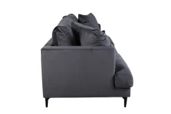 Fjôrd 3-zits Bank Sofia Zwart Donkergrijs Velvet