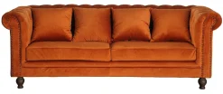 Fjôrd 3-zits Bank Velvet Rusty Oranje