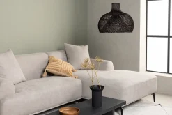 Fjôrd 3-zits Bank Viskan Mat Lichtgrijs Stof