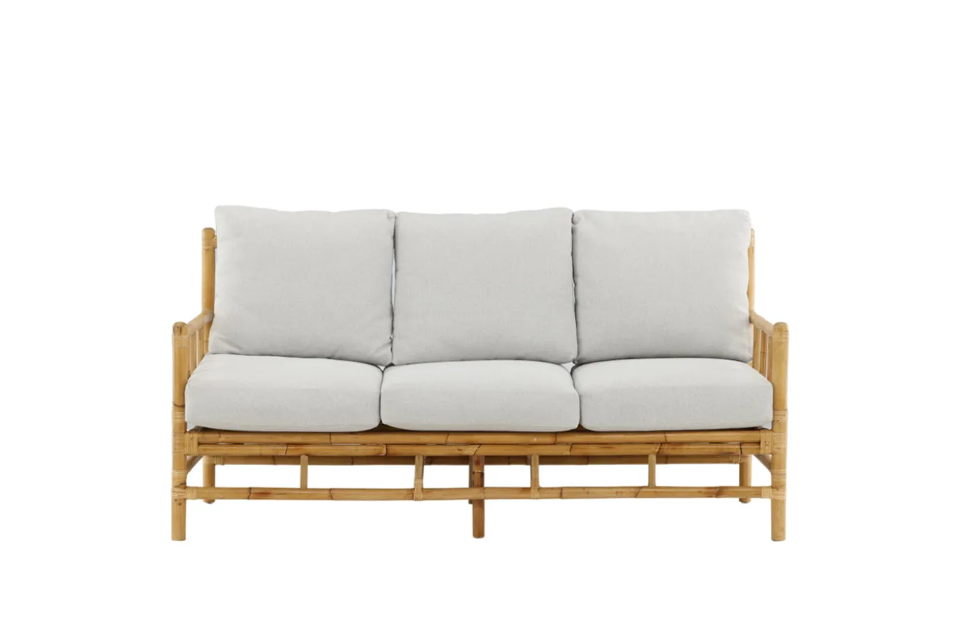 Fjôrd 3-zits Tuinbank Cane Rotan Naturel