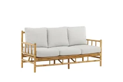 Fjôrd 3-zits Tuinbank Cane Rotan Naturel