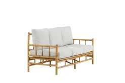 Fjôrd 3-zits Tuinbank Cane Rotan Naturel