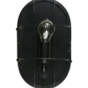 Gabber wandlamp metaal zwart