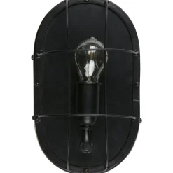 Gabber wandlamp metaal zwart