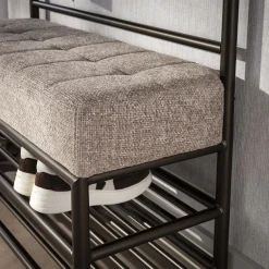 Garderobebank Luno 100cm Drift Brown - Giga Meubel