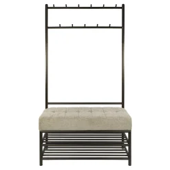 Garderobebank Luno 100cm Drift Brown - Giga Meubel
