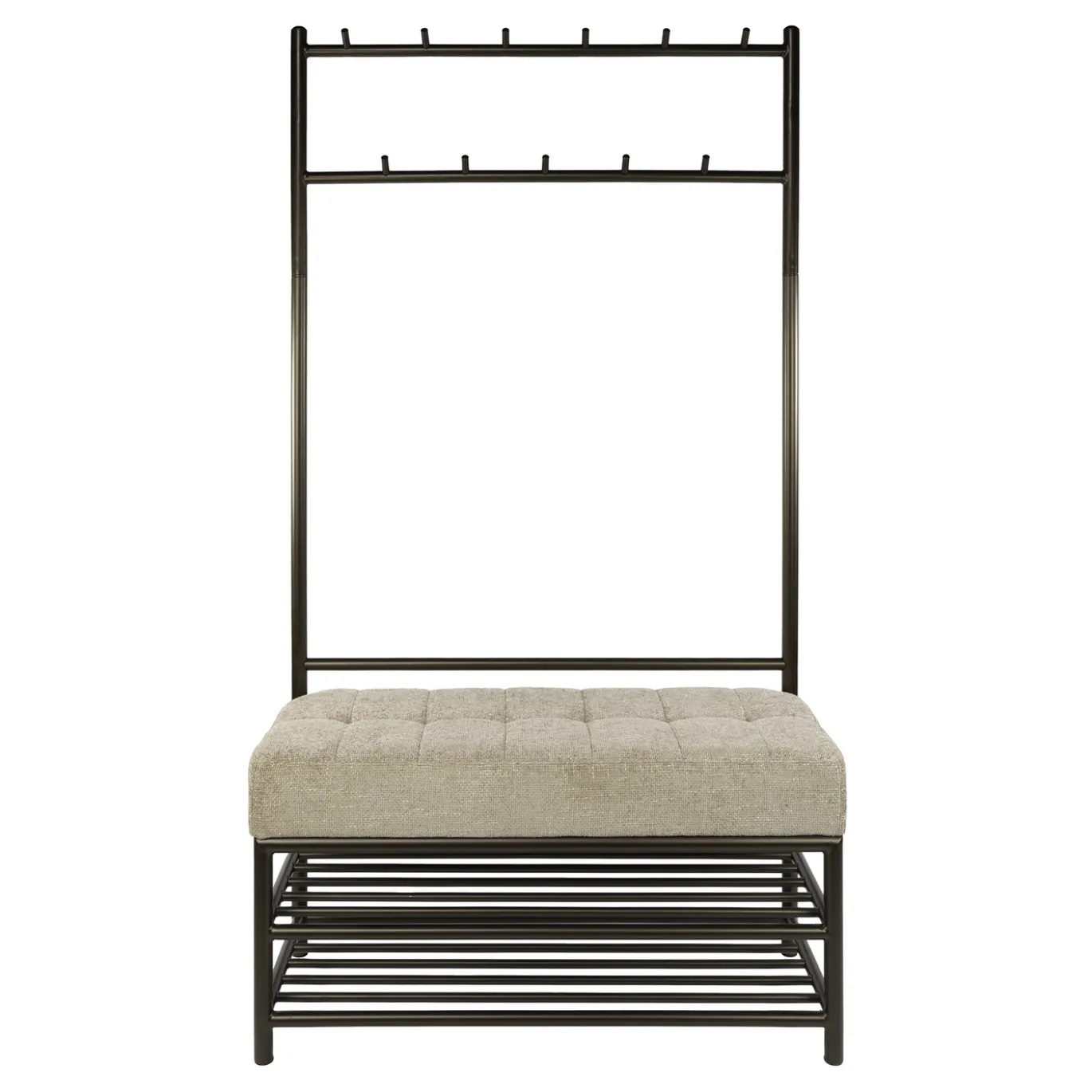 Garderobebank Luno 100cm Drift Brown - Giga Meubel