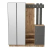 Garderobemeubel Didim Large Melamine Atlantic Pine Antraciet
