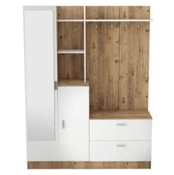 Garderobemeubel Didim Melamine Atlantic Pine Wit