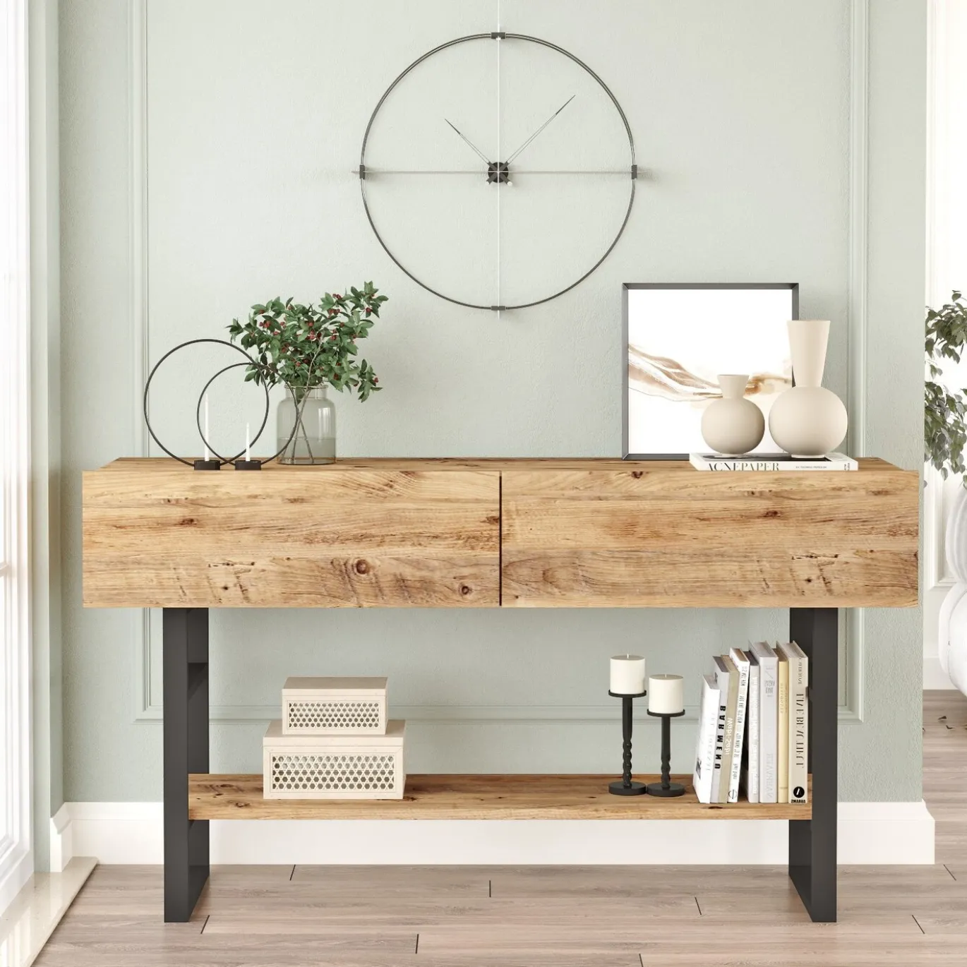 Garderobemeubel Dilek Melamine Atlantic Pine