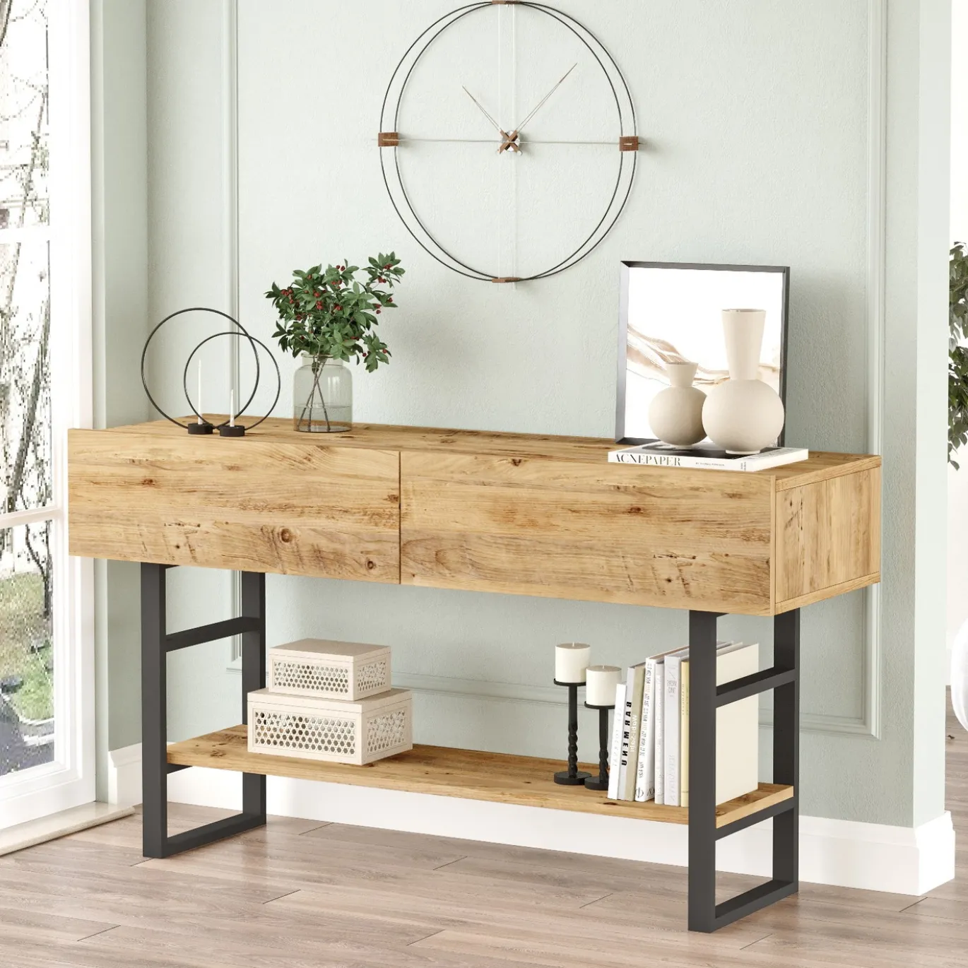 Garderobemeubel Dilek Melamine Atlantic Pine