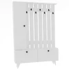 Garderobemeubel Lala Melamine Wit