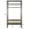 Garderobemeubel Luno 100cm Drift Brown - Giga Meubel
