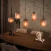 Hanglamp Altura 5-lichts Sienna Bruin Frosted - Giga Meubel