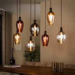 Hanglamp Amfora 7-lichts Artic Zwart - Giga Meubel