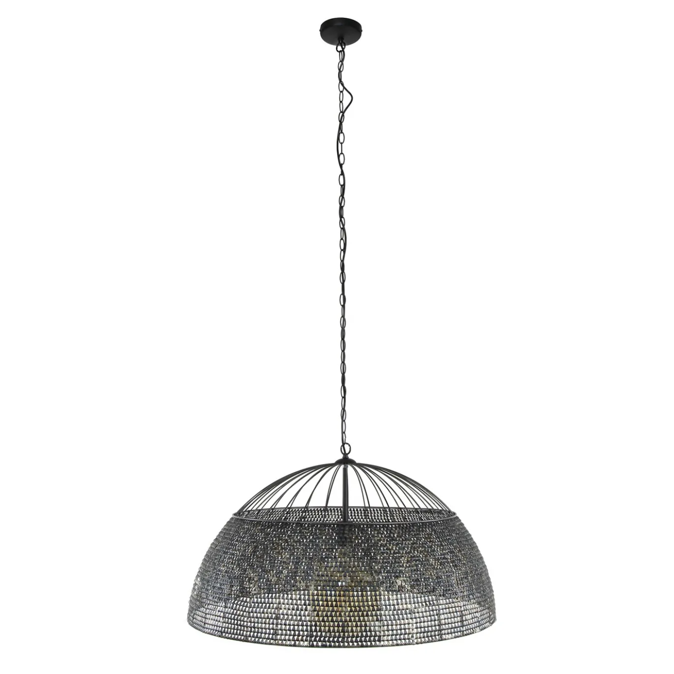 Hanglamp Armor Zwart Bruin Ø80cm - Giga Meubel