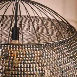 Hanglamp Armor Zwart Bruin Ø80cm - Giga Meubel