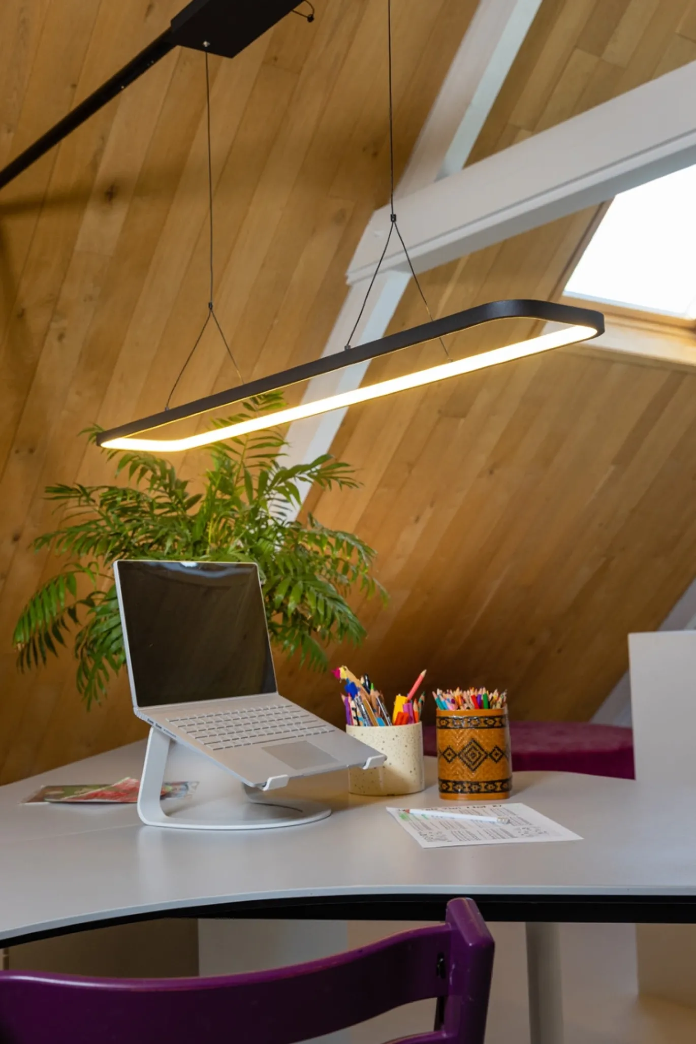 Hanglamp Avenue LED Zwart 120cm - Giga Meubel