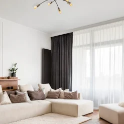 Hanglamp Banana Metaal Zwart Goud 6-Lichts