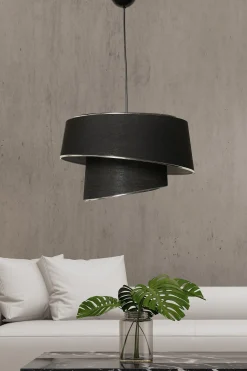 Hanglamp Barette Metaal Zilver Zwart
