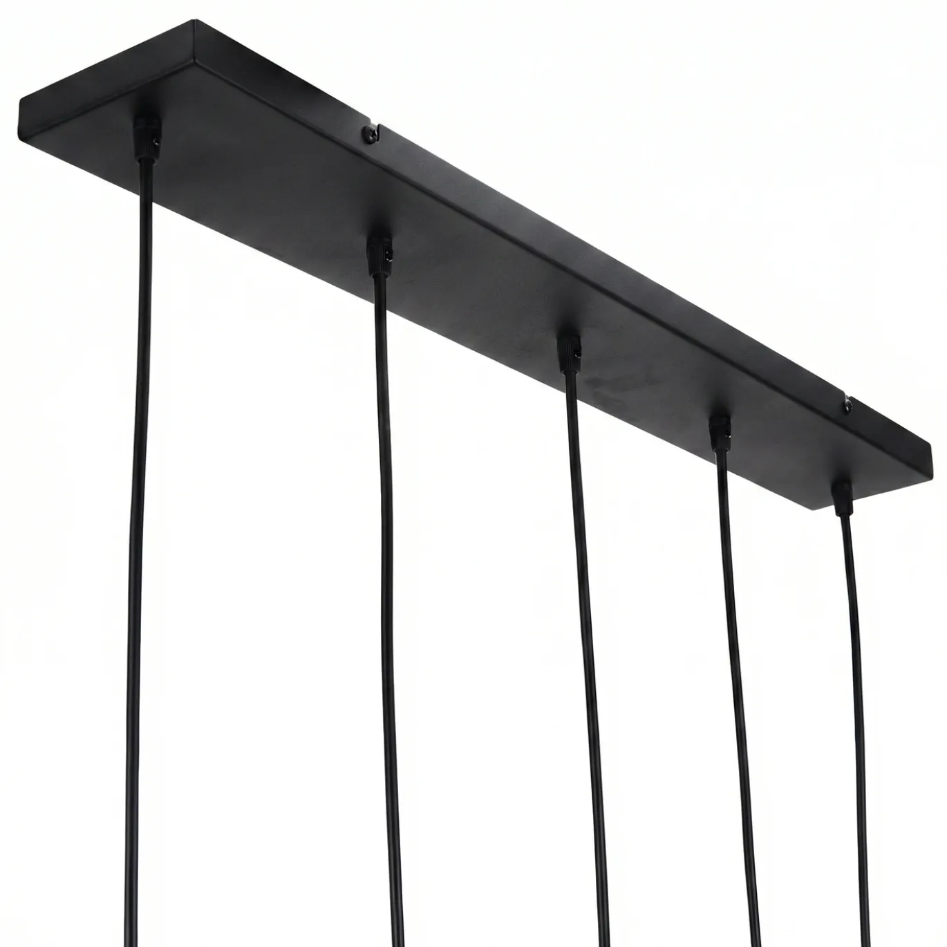 Hanglamp Bart 5-Lichts Amber Glas - Giga Meubel