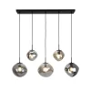 Hanglamp Bart 5-Lichts Smoke Glas - Giga Meubel