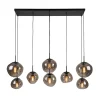 Hanglamp Bart 8-Lichts Smoke Glas - Giga Meubel