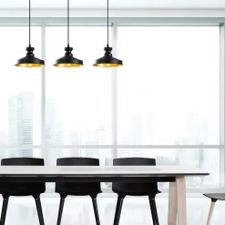 Hanglamp Berceste Design 3-Lichts Zwart