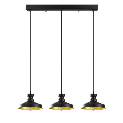 Hanglamp Berceste Design 3-Lichts Zwart