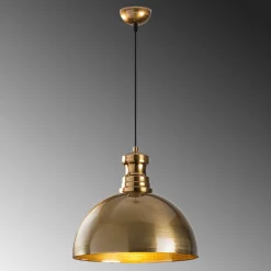 Hanglamp Berceste Dome Goud