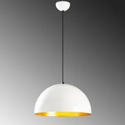 Hanglamp Berceste Dome Wit