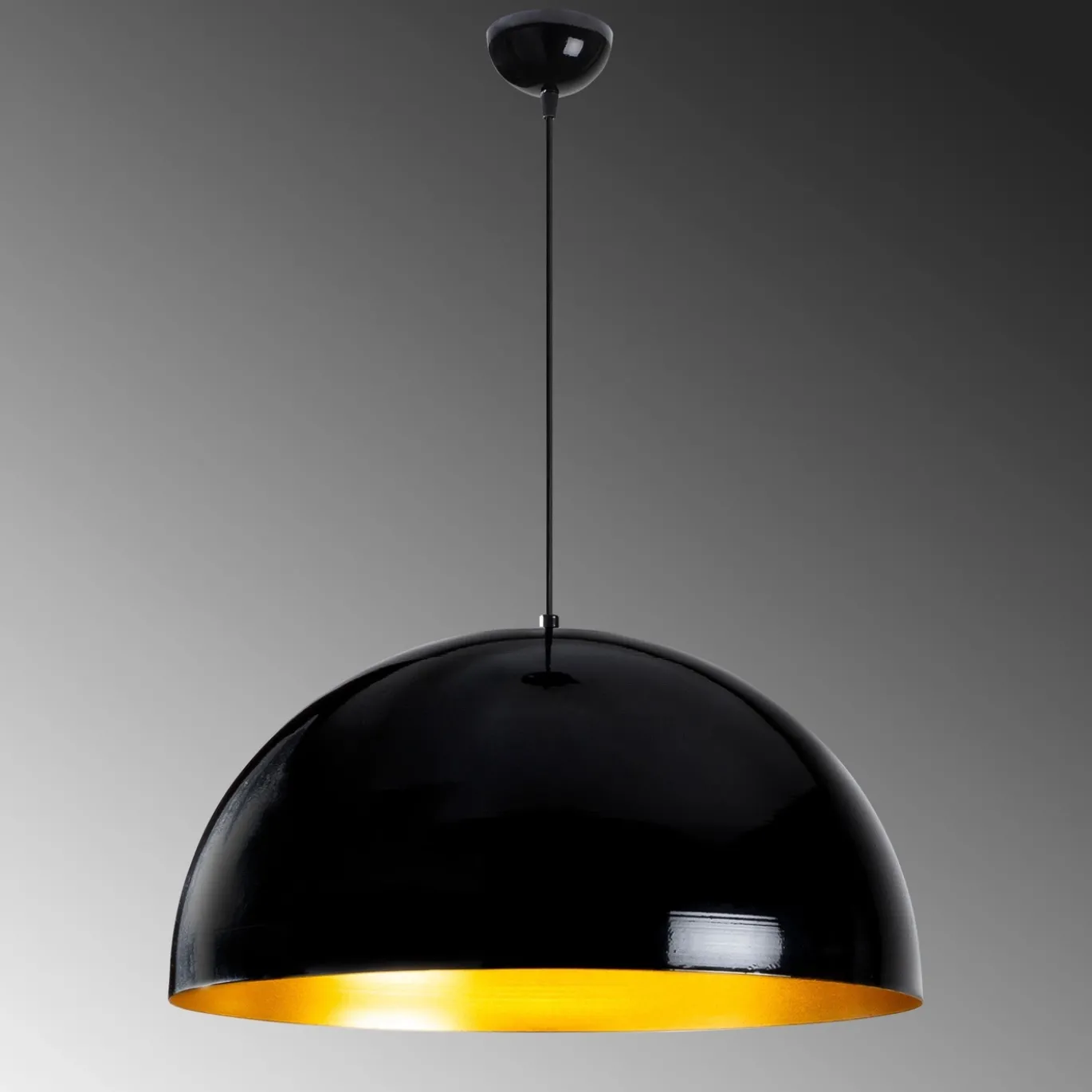 Hanglamp Berceste Dome Zwart Ø60cm