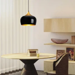 Hanglamp Berceste Drop Zwart/Goud