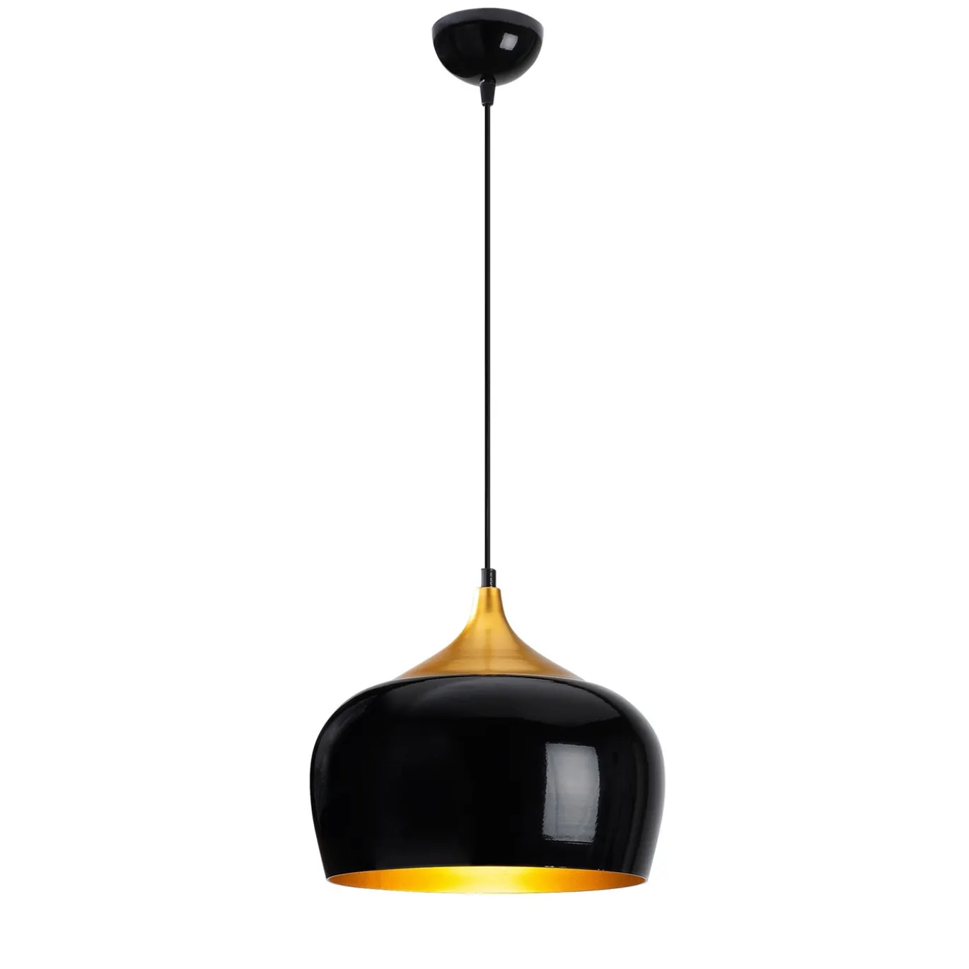Hanglamp Berceste Drop Zwart/Goud
