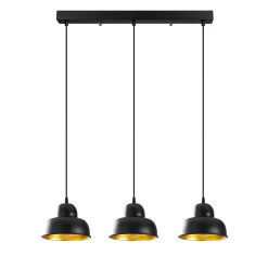 Hanglamp Berceste Hill 3-Lichts Zwart