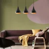 Hanglamp Berceste Metaal Zwart 3-Lichts