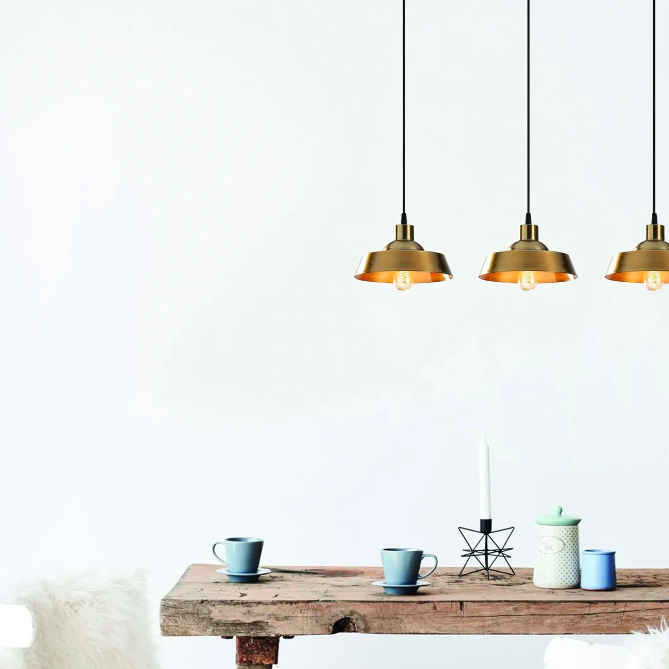 Hanglamp Berceste Ring 3-Lichts Goud