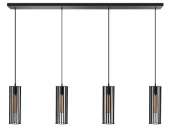 Hanglamp Birdy 4-Lichts Zwart - Giga Meubel
