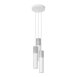 Hanglamp Borgio Wit 3-Lichts Getrapt - Giga Meubel